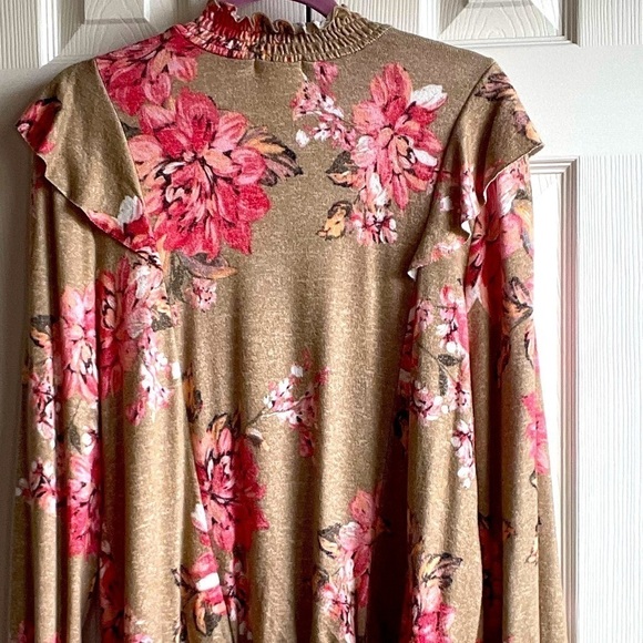 🌟maurice’s Womens Mock Neck Floral Sweater - Sz - L - Picture 3 of 3